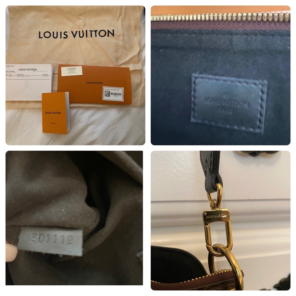 Louis Vuitton flower zipped tote MM handbag - Picture 5 of 16